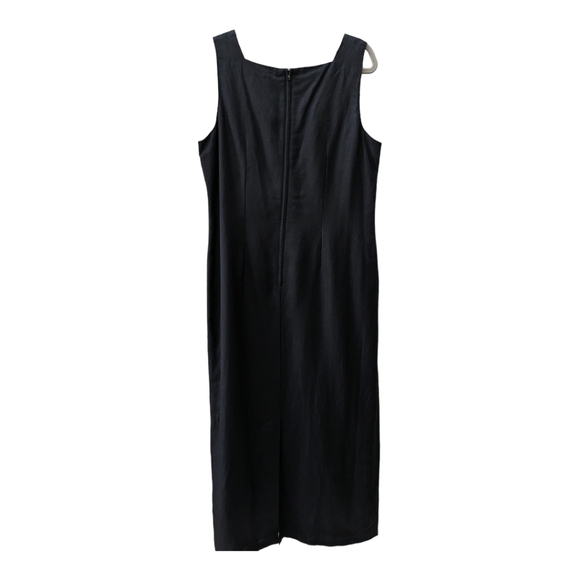 M.H.M. Melissa Harper Dresses & Skirts - Melissa Harper linen blend black sleeveless summer maxi dress